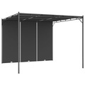 vidaXL, vidaXL Gartenpavillon mit Seitenvorhang 3x3x2,25 m Anthrazit