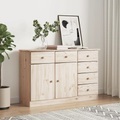 vidaXL, vidaXL Sideboard ALTA 112x35x73 cm Massivholz Kiefer