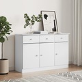 vidaXL, vidaXL Sideboard ALTA Weiß 112x35x73 cm Massivholz Kiefer