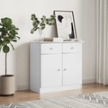 vidaXL, vidaXL Sideboard ALTA Weiß 77x35x73 cm Massivholz Kiefer