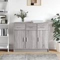 vidaXL, vidaXL Sideboard Grau Sonoma 91x28x75 cm Holzwerkstoff