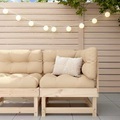 vidaXL, vidaXL Ecksofa mit Kissen Massivholz Kiefer