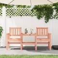 vidaXL, vidaXL Gartenbank mit Tisch 2-Sitzer Massivholz Douglasie