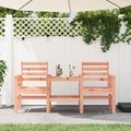 vidaXL, vidaXL Gartenbank mit Tisch 2-Sitzer Massivholz Douglasie