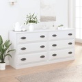 vidaXL, vidaXL Sideboards 2 Stk. Weiß Holzwerkstoff