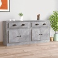 vidaXL, vidaXL Sideboards 2 Stk. Betongrau Holzwerkstoff