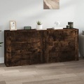 vidaXL, vidaXL Sideboards 2 Stk. Räuchereiche Holzwerkstoff