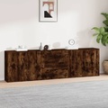 vidaXL, vidaXL Sideboards 3 Stk. Räuchereiche Holzwerkstoff