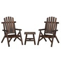 vidaXL, vidaXL 3-tlg. Garten-Lounge-Set Massivholz Fichte