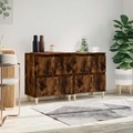vidaXL, vidaXL Sideboards 2 Stk. Räuchereiche 60x35x70 cm Holzwerkstoff