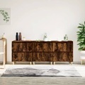 vidaXL, vidaXL Sideboards 3 Stk. Räuchereiche 60x35x70 cm Holzwerkstoff
