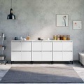 vidaXL, vidaXL Sideboards 3 Stk. Weiß 60x35x70 cm Holzwerkstoff