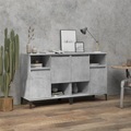 vidaXL, vidaXL Sideboards 2 Stk. Betongrau 60x35x70 cm Holzwerkstoff