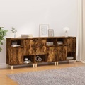 vidaXL, vidaXL Sideboards 3 Stk. Räuchereiche 60x35x70 cm Holzwerkstoff