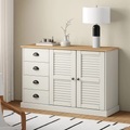vidaXL, vidaXL Sideboard mit Schubladen VIGO 113x40x75 cm Massivholz Kiefer