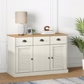 vidaXL, vidaXL Sideboard mit Schubladen VIGO 113x40x75 cm Massivholz Kiefer