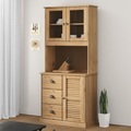 vidaXL, vidaXL Sideboard-Aufsatz VIGO 78x30x100 cm Massivholz Kiefer