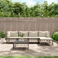 vidaXL, vidaXL 6-tlg. Garten-Lounge-Set mit Kissen Anthrazit Poly Rattan