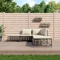 vidaXL, vidaXL 5-tlg. Garten-Lounge-Set mit Kissen Anthrazit Poly Rattan