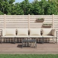 vidaXL, vidaXL 5-tlg. Garten-Lounge-Set mit Kissen Anthrazit Poly Rattan