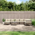 vidaXL, vidaXL 9-tlg. Garten-Lounge-Set mit Kissen Anthrazit Poly Rattan