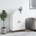vidaXL, vidaXL Sideboard Hochglanz-Weiß 69,5x34x90 cm Holzwerkstoff