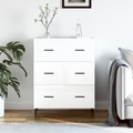 vidaXL, vidaXL Sideboard Hochglanz-Weiß 69,5x34x90 cm Holzwerkstoff