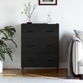 vidaXL, vidaXL Sideboard Schwarz 69,5x34x90 cm Holzwerkstoff