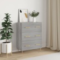 vidaXL, vidaXL Sideboard Grau Sonoma 69,5x34x90 cm Holzwerkstoff