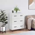 vidaXL, vidaXL Sideboard Hochglanz-Weiß 69,5x34x90 cm Holzwerkstoff