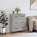 vidaXL, vidaXL Sideboard Grau Sonoma 69,5x34x90 cm Holzwerkstoff
