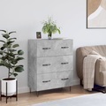 vidaXL, vidaXL Sideboard Betongrau 69,5x34x90 cm Holzwerkstoff