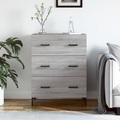 vidaXL, vidaXL Sideboard Grau Sonoma 69,5x34x90 cm Holzwerkstoff