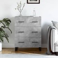 vidaXL, vidaXL Sideboard Betongrau 69,5x34x90 cm Holzwerkstoff