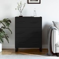 vidaXL, vidaXL Sideboard Schwarz 69,5x34x90 cm Holzwerkstoff