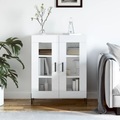 vidaXL, vidaXL Sideboard Hochglanz-Weiß 69,5x34x90 cm Holzwerkstoff