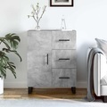 vidaXL, vidaXL Sideboard Betongrau 69,5x34x90 cm Holzwerkstoff