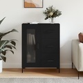 vidaXL, vidaXL Sideboard Schwarz 69,5x34x90 cm Holzwerkstoff