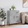 vidaXL, vidaXL Sideboard Betongrau 69,5x34x90 cm Holzwerkstoff