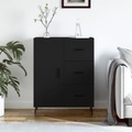 vidaXL, vidaXL Sideboard Schwarz 69,5x34x90 cm Holzwerkstoff
