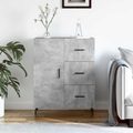 vidaXL, vidaXL Sideboard Betongrau 69,5x34x90 cm Holzwerkstoff