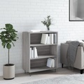 vidaXL, vidaXL Bücherregal Grau Sonoma 69,5x32,5x90 cm Holzwerkstoff