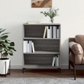 vidaXL, vidaXL Bücherregal Grau Sonoma 69,5x32,5x90 cm Holzwerkstoff