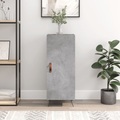 vidaXL, vidaXL Sideboard Betongrau 34,5x34x90 cm Holzwerkstoff