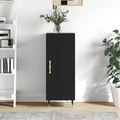 vidaXL, vidaXL Sideboard Schwarz 34,5x34x90 cm Holzwerkstoff