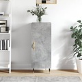 vidaXL, vidaXL Sideboard Betongrau 34,5x34x90 cm Holzwerkstoff