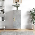 vidaXL, vidaXL Sideboard Betongrau 34,5x34x90 cm Holzwerkstoff