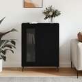 vidaXL, vidaXL Sideboard Schwarz 69,5x34x90 cm Holzwerkstoff