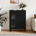 vidaXL, vidaXL Sideboard Schwarz 69,5x34x90 cm Holzwerkstoff