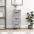 vidaXL, vidaXL Sideboard Betongrau 34,5x34x90 cm Holzwerkstoff